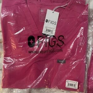 Figs F’ing Pink Scrub Top and pants.
